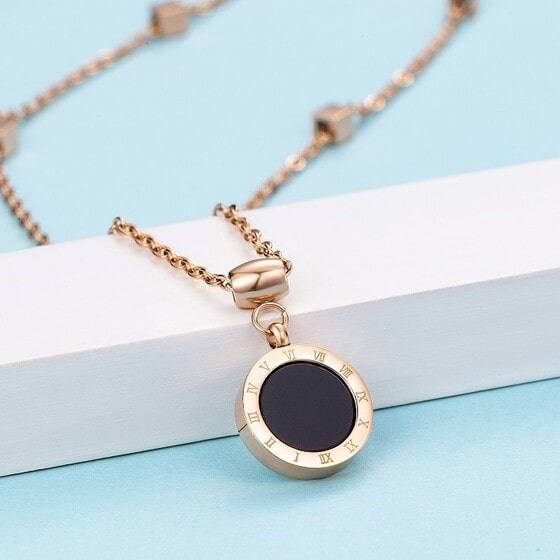 Clock Pendant Necklace Des (2) Clock Pendant Necklace