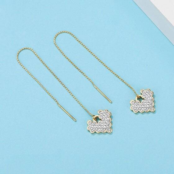 Gold Drop Earrings Des (1) Gold Drop Earrings