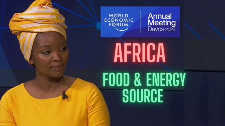 Realizing Africa’s Century. FOOD & ENERGY Source | WEF | Davos 2023 https://innovatedstore.com