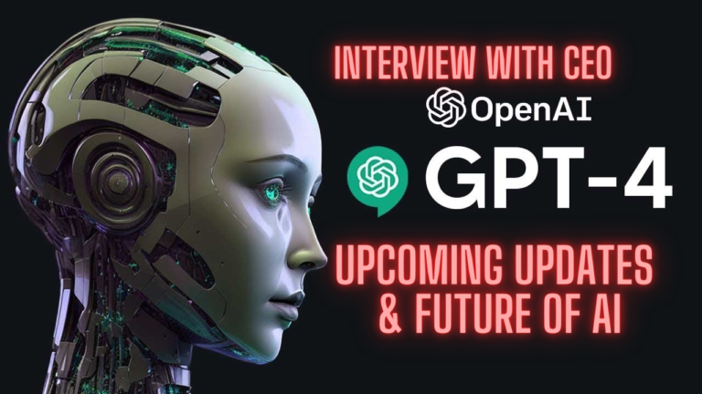 Exploring the Power of ChatGPT 4: An Interview with Sam Altman, CEO of Chat GPT. Future of AI ? https://innovatedstore.com