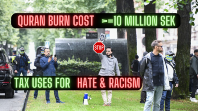 The Quran burning in Sweden cost more than10 million Swedish kronor. TAX paid for Hate & Racism https://innovatedstore.com